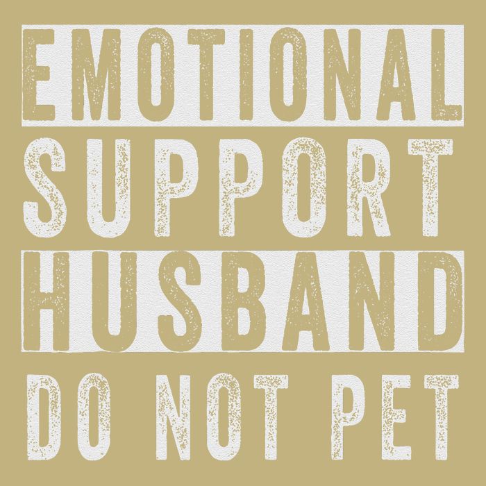 Emotional Support Husband Do Not Pet Cooling Performance Crew T-Shirt