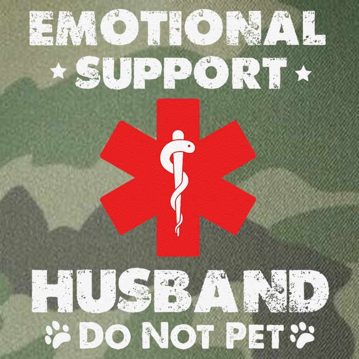 Emotional Support Husband Do Not Pet Legacy Tie Dye Trucker Hat