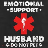 Emotional Support Husband Do Not Pet Cool Comfort Performance Bucket Hat