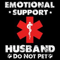 Emotional Support Husband Do Not Pet Sustainable Bucket Hat