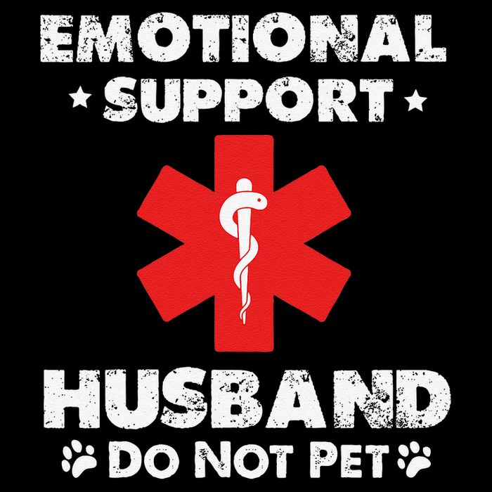 Emotional Support Husband Do Not Pet Sustainable Bucket Hat
