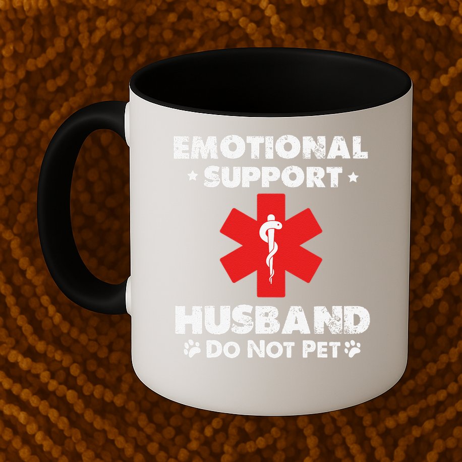 Emotional Support Husband Do Not Pet Mug