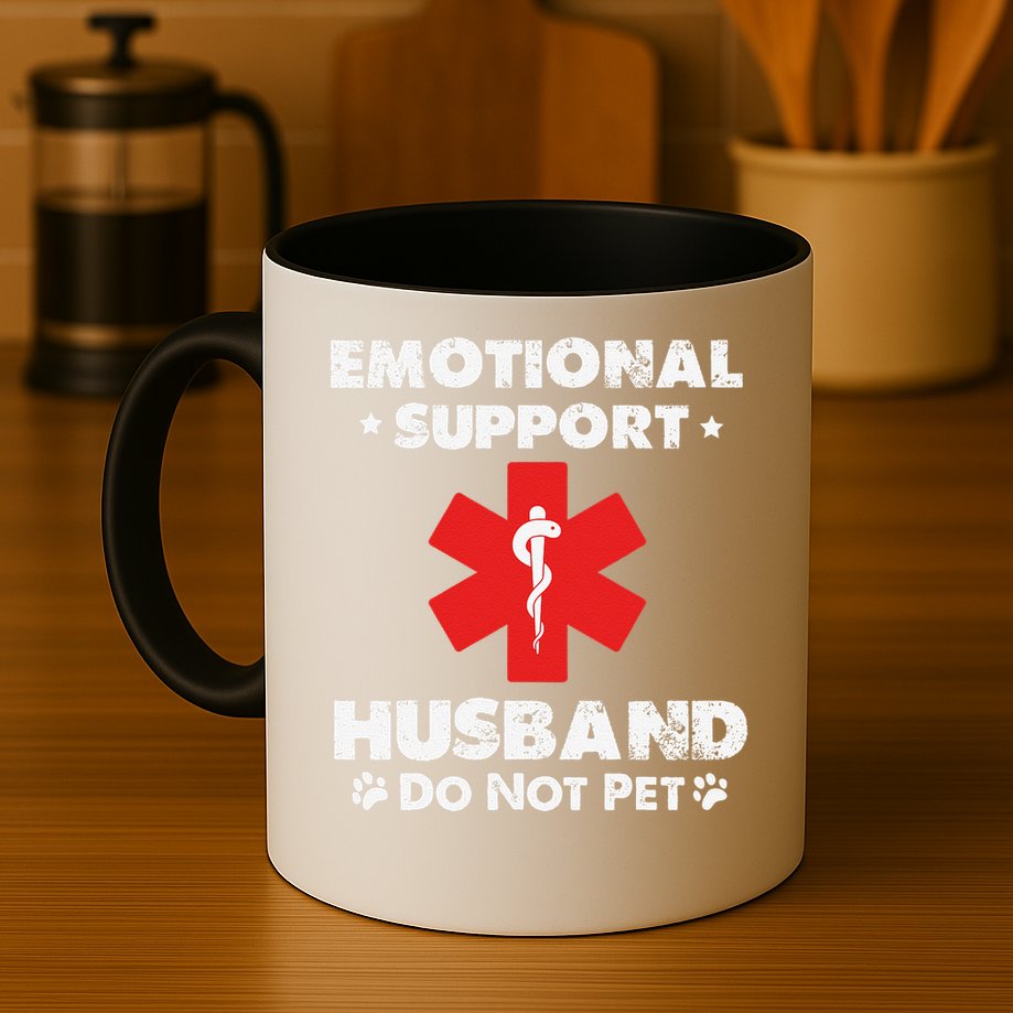 Emotional Support Husband Do Not Pet Mug