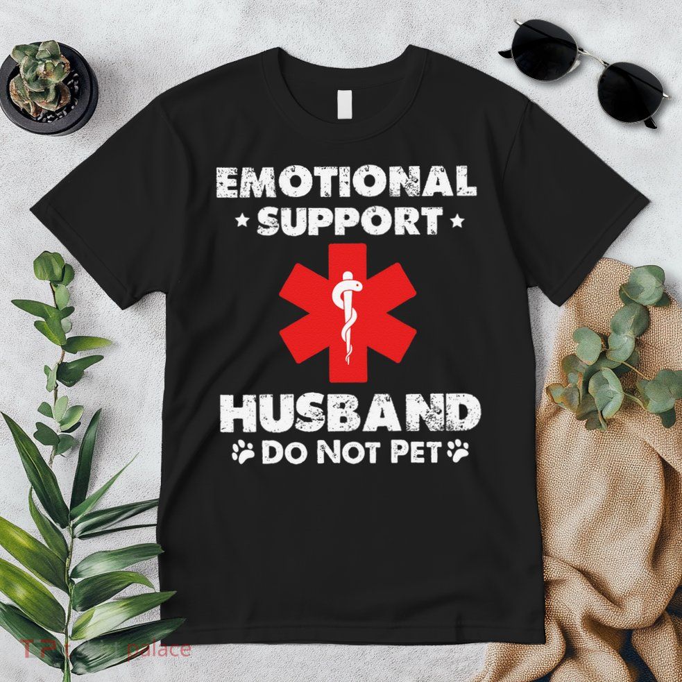 Emotional Support Husband Do Not Pet Premium T-Shirt
