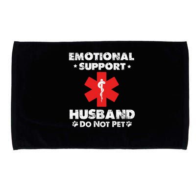 Emotional Support Husband Do Not Pet Microfiber Hand Towel