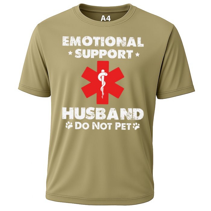 Emotional Support Husband Do Not Pet Cooling Performance Crew T-Shirt
