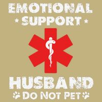 Emotional Support Husband Do Not Pet Cooling Performance Crew T-Shirt