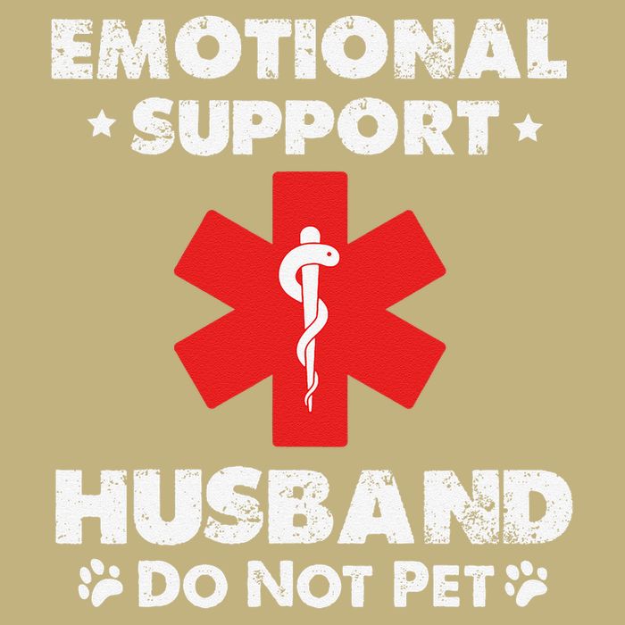 Emotional Support Husband Do Not Pet Cooling Performance Crew T-Shirt