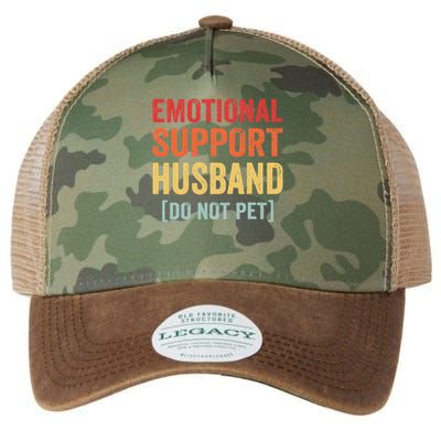 Emotional Support Husband Do Not Pet Legacy Tie Dye Trucker Hat
