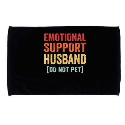 Emotional Support Husband Do Not Pet Microfiber Hand Towel