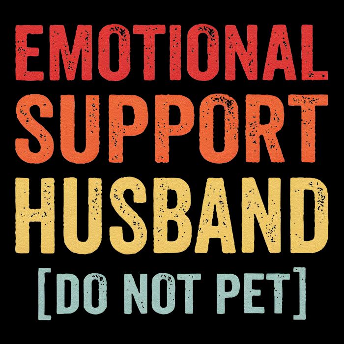 Emotional Support Husband Do Not Pet Short Acrylic Beanie