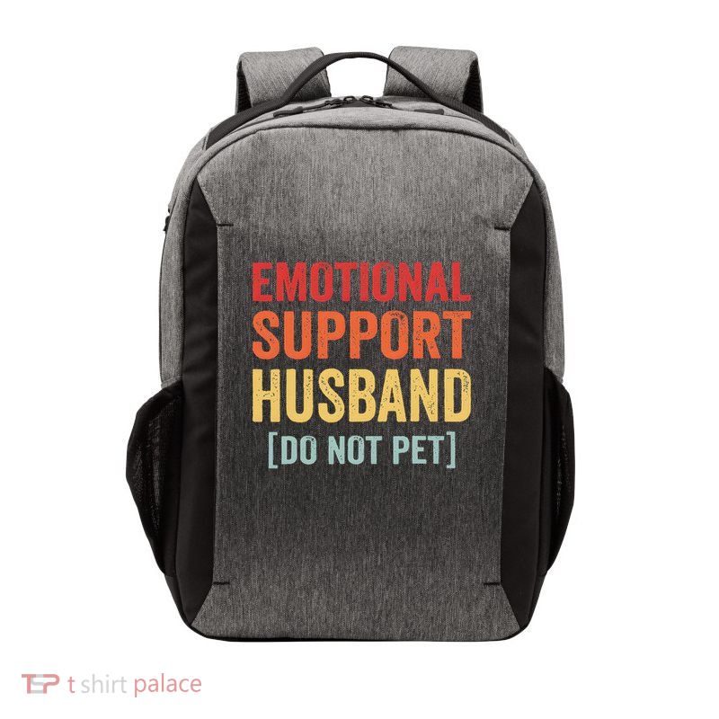 Emotional Support Husband Do Not Pet Vector Backpack