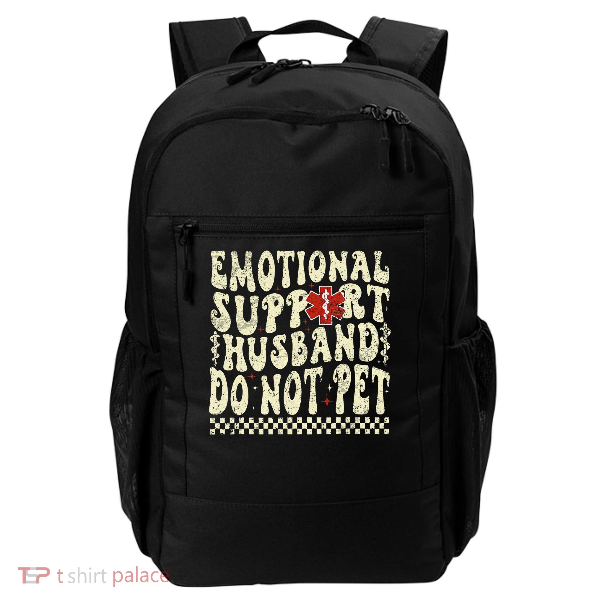 Emotional Support Husband Do Not Pet Backpack