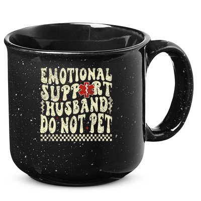 Emotional Support Husband Do Not Pet 15oz Campfire Ceramic Mug