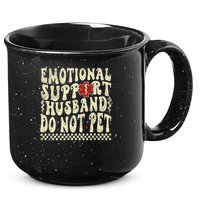 Emotional Support Husband Do Not Pet 15oz Campfire Ceramic Mug