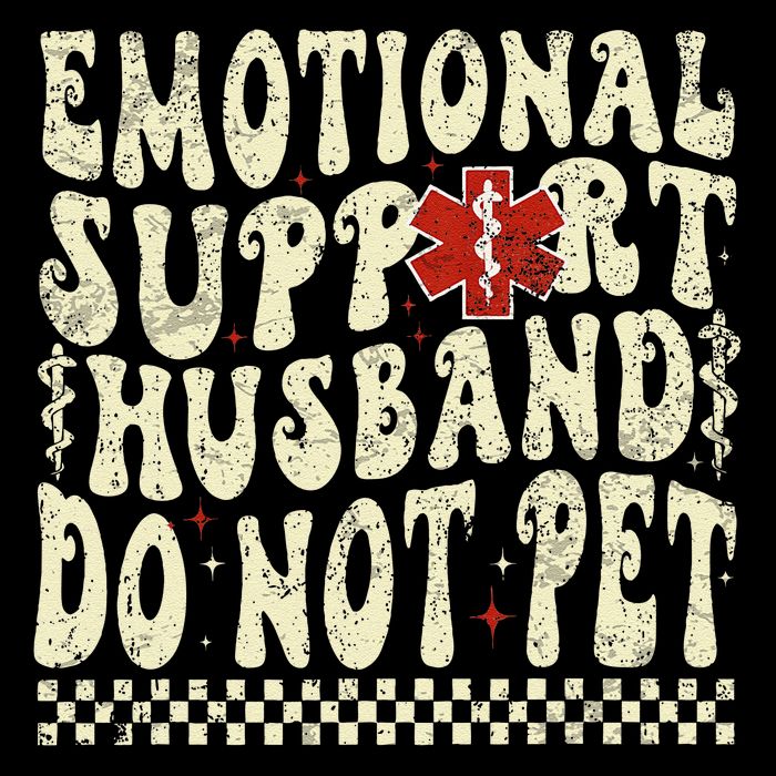 Emotional Support Husband Do Not Pet Flatbill Hat