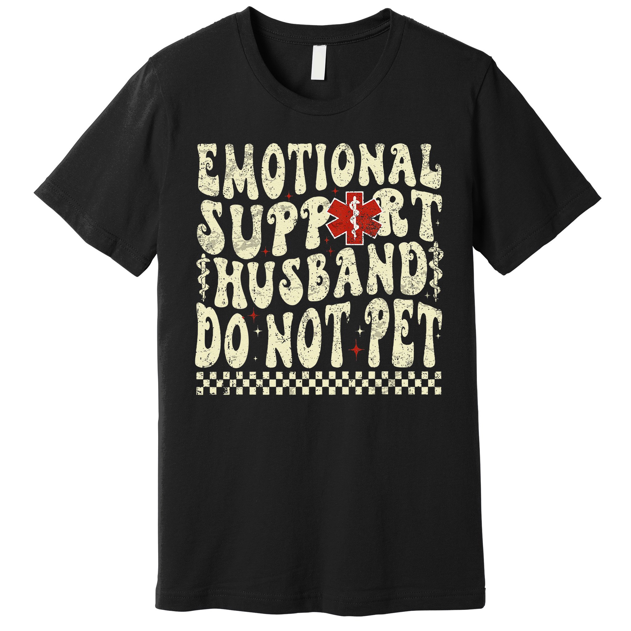 Emotional Support Husband Do Not Pet Premium T-Shirt