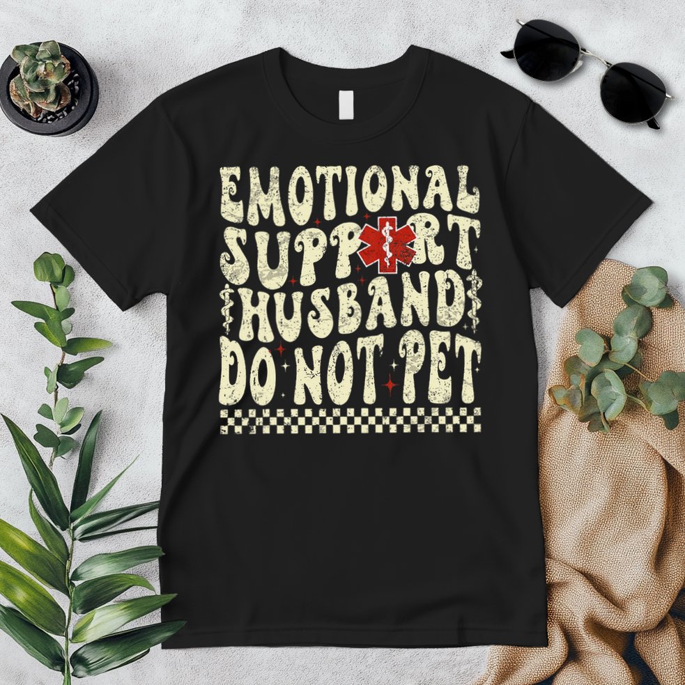 Emotional Support Husband Do Not Pet Premium T-Shirt