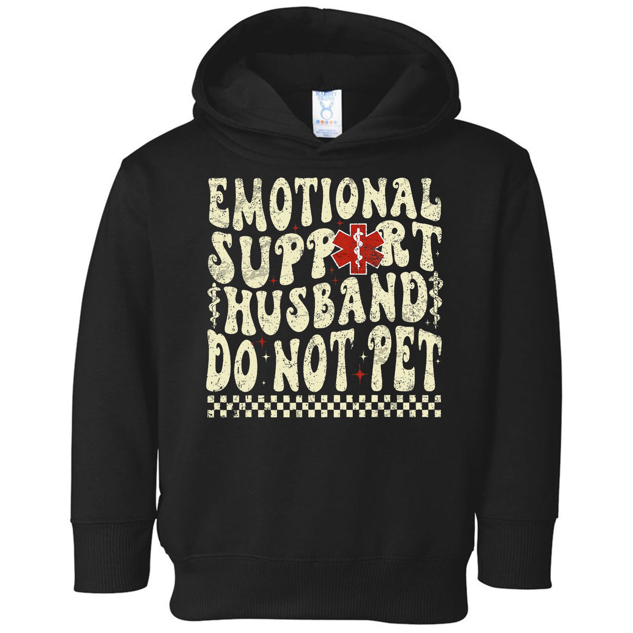 Emotional Support Husband Do Not Pet Toddler Hoodie