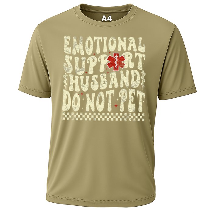 Emotional Support Husband Do Not Pet Cooling Performance Crew T-Shirt