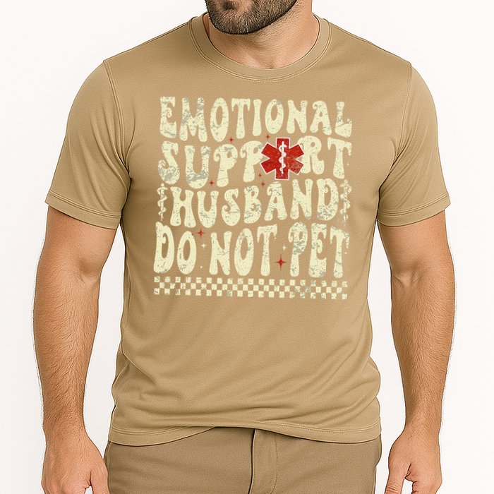 Emotional Support Husband Do Not Pet Cooling Performance Crew T-Shirt