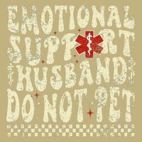 Emotional Support Husband Do Not Pet Cooling Performance Crew T-Shirt