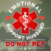 Emotional Support Husband Do Not Pet Legacy Tie Dye Trucker Hat