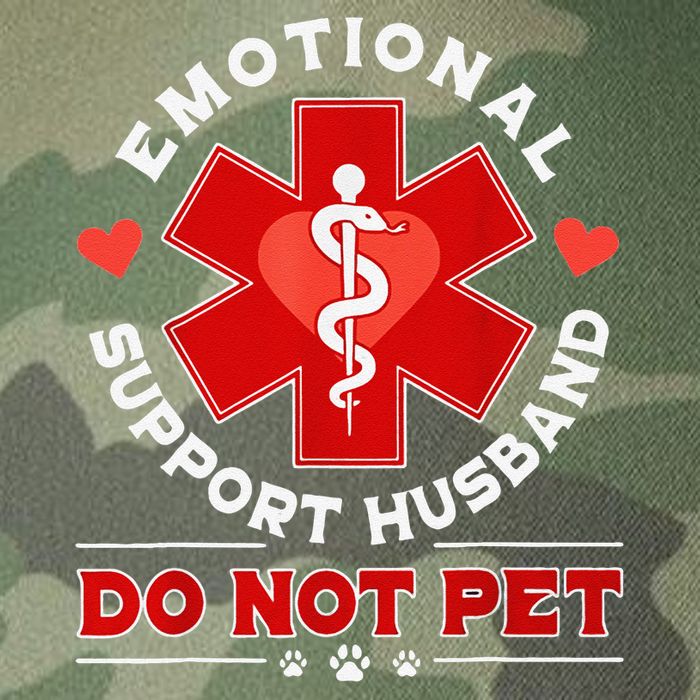 Emotional Support Husband Do Not Pet Legacy Tie Dye Trucker Hat