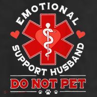 Emotional Support Husband Do Not Pet Cool Comfort Performance Bucket Hat