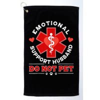Emotional Support Husband Do Not Pet Golf Towel