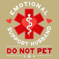 Emotional Support Husband Do Not Pet Cooling Performance Crew T-Shirt