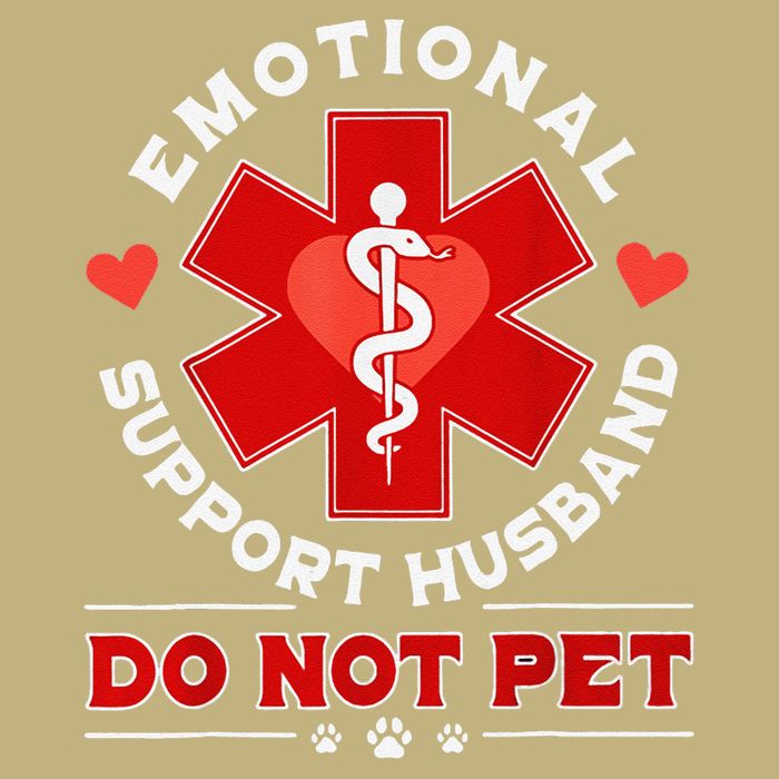 Emotional Support Husband Do Not Pet Magnet