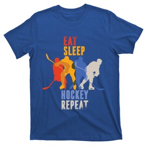 Eat Sleep Hockey Repeat Funny Busy Player Meme Cool Gift T-Shirt