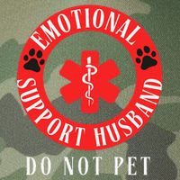 Emotional Support Husband Do Not Pet Legacy Tie Dye Trucker Hat