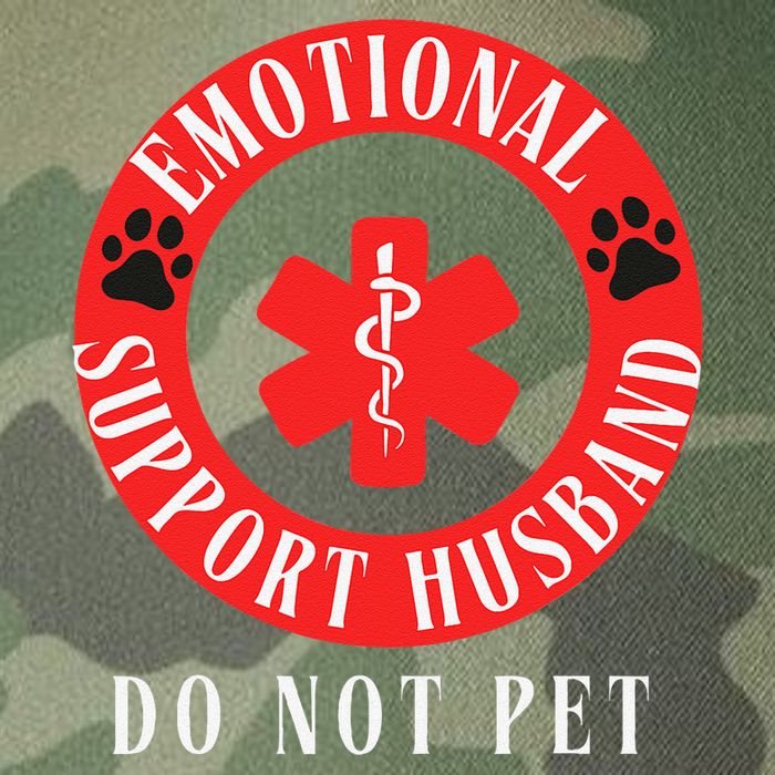 Emotional Support Husband Do Not Pet Legacy Tie Dye Trucker Hat