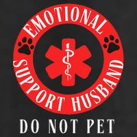 Emotional Support Husband Do Not Pet Cool Comfort Performance Bucket Hat