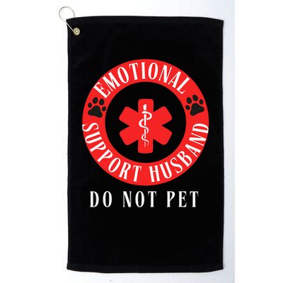 Emotional Support Husband Do Not Pet Golf Towel