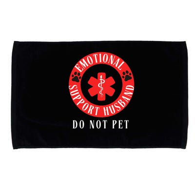 Emotional Support Husband Do Not Pet Microfiber Hand Towel