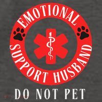 Emotional Support Husband Do Not Pet Vector Backpack