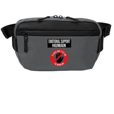 Emotional Support Human Halloween Costume Do Not Pet Me Crossbody Pack