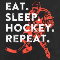 Eat Sleep Hockey Repeat Gift 11oz C Handle Ceramic Mug