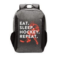 Eat Sleep Hockey Repeat Gift Vector Backpack