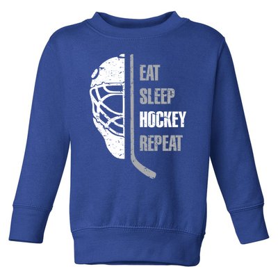 Eat Sleep Hockey Repeat Christmas For N Adult Hockey Gift Toddler Sweatshirt