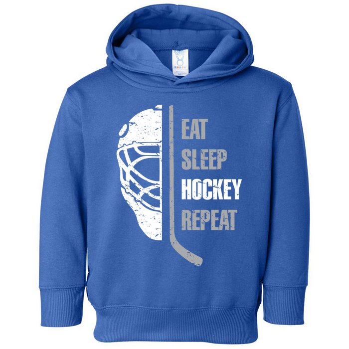 Eat Sleep Hockey Repeat Christmas For N Adult Hockey Gift Toddler Hoodie