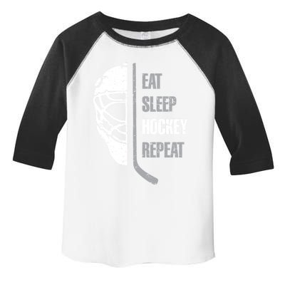 Eat Sleep Hockey Repeat Christmas For N Adult Hockey Gift Toddler Fine Jersey T-Shirt