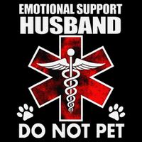 Emotional Support Husband Do Not Pet Backpack