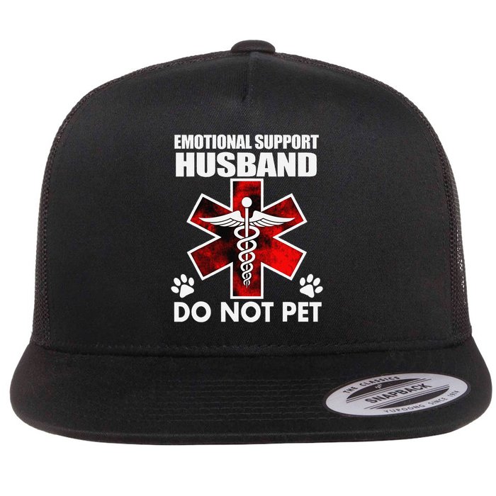 Emotional Support Husband Do Not Pet Flatbill Hat