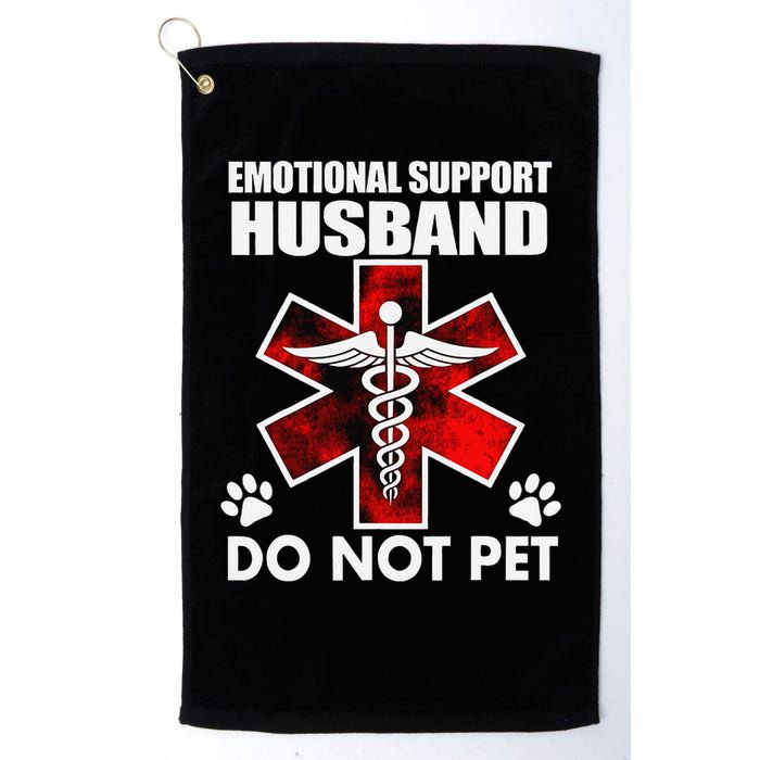 Emotional Support Husband Do Not Pet Golf Towel
