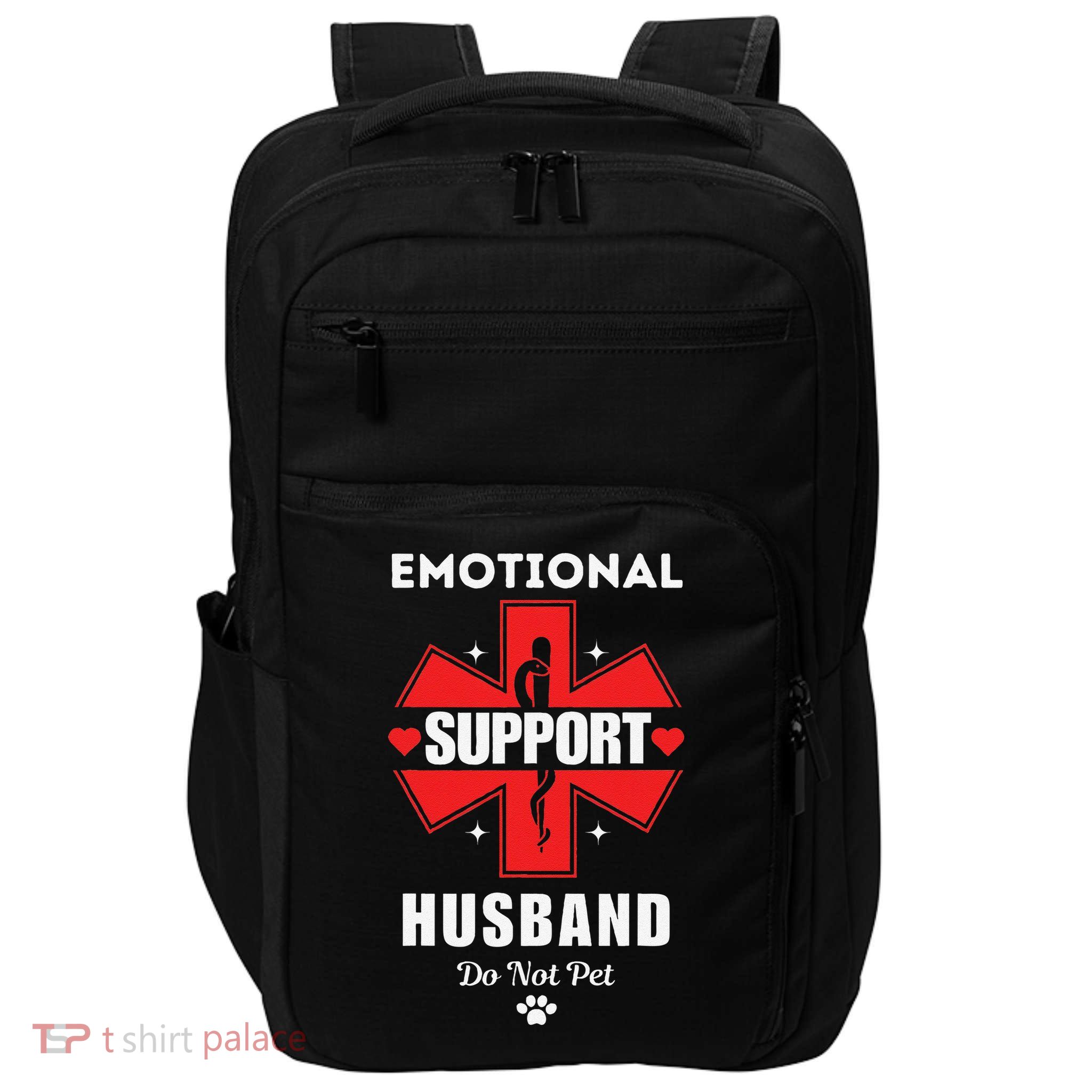 Emotional Support Husband Do Not Pet Impact Tech Backpack