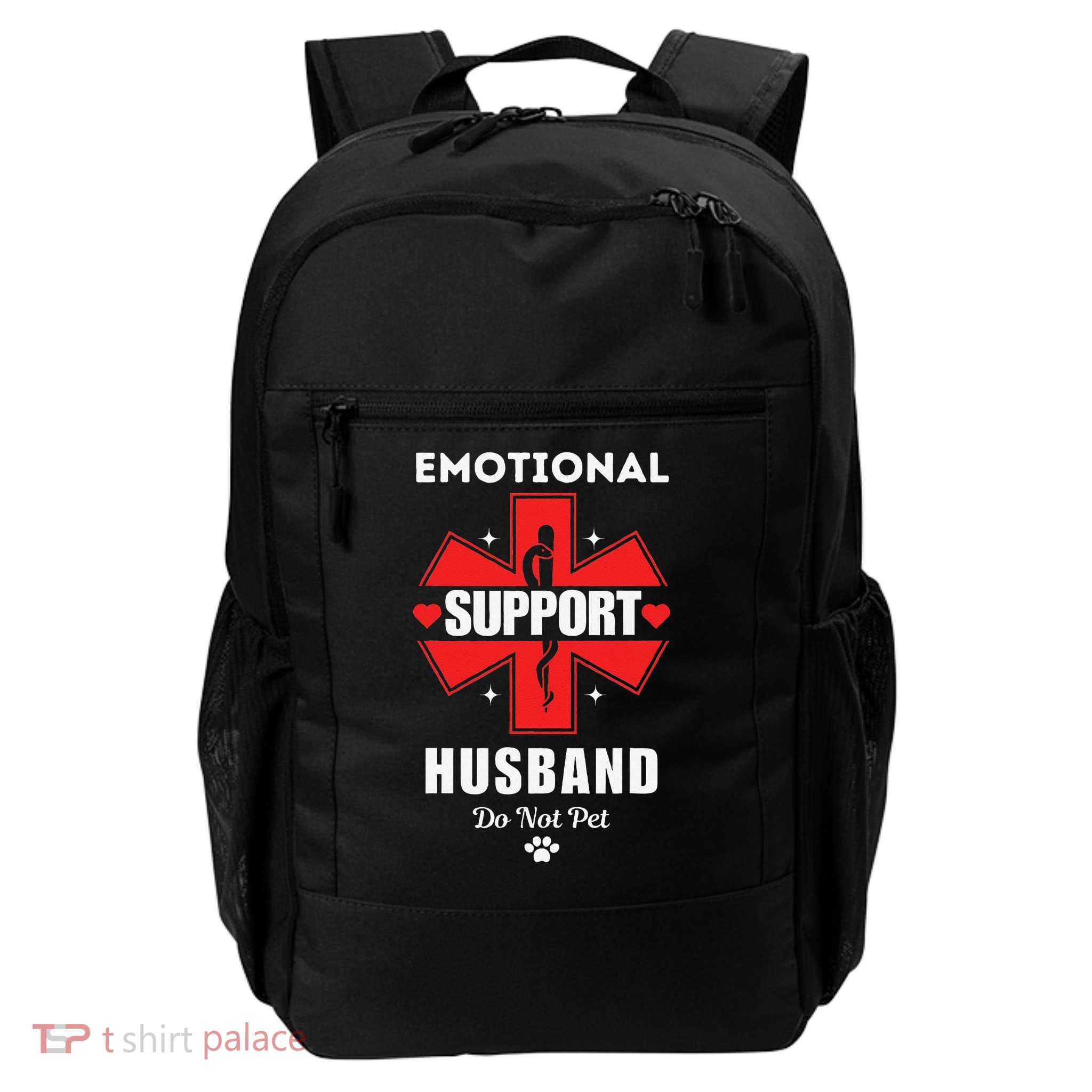 Emotional Support Husband Do Not Pet Backpack